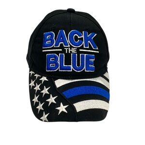 The MAGA 'Back the Blue' Cap 100% Cotton Support The Police One Size
